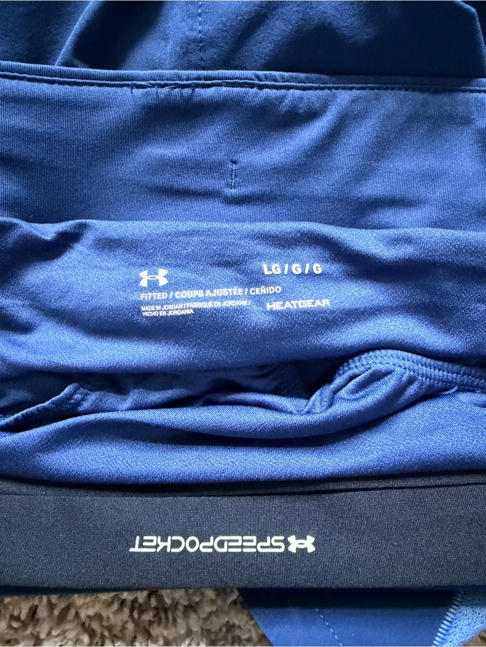 Under Armour Navy and Light Blue Women's Athletic Shorts EUC - Picture 4 of 6